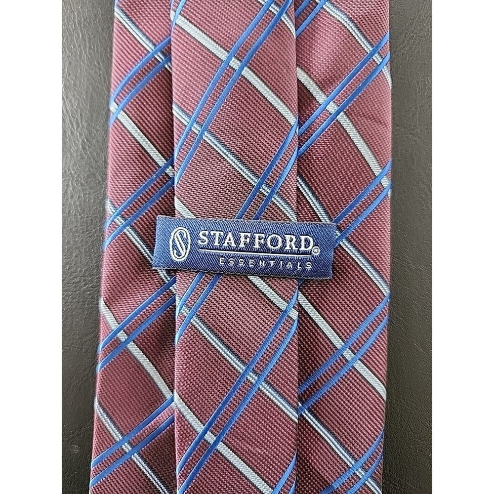 Men's Neck Tie Stafford Silk L59" W3.50"